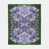 Blue Hydrangea Petals Abstrakt Art Pattern Fleecedecke (Vorderseite)