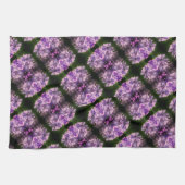 Blue Hydrangea Petals Abstrakt Art Pattern Geschirrtuch (Horizontal)