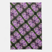 Blue Hydrangea Petals Abstrakt Art Pattern Geschirrtuch (Vertikal)