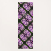 Blue Hydrangea Petals Abstrakt Art Personalisiert Yogamatte (Vorderseite)
