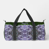 Blue Hydrangea Petals Abstrakt Personalisiert Duffle Bag (Vorderseite)