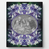 Blue Hydrangea Petals ergänzen Ihr eigenes Foto Fotoplatte (Vorderseite)