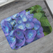 Blue Hydrangea Petals Floral Badematte