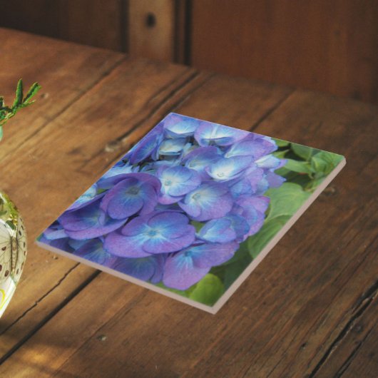 Blue Hydrangea Petals Floral Fliese