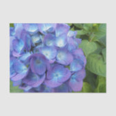 Blue Hydrangea Petals Floral Seidenpapier (Vorderseite)