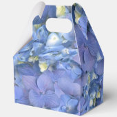 Blue Hydrangea Petals Hochzeit Personalisierter Na Geschenkschachtel (Rückseite)