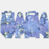 Blue Hydrangea Petals Hochzeit Personalisierter Na Geschenkschachtel (Ungeklappt)