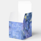 Blue Hydrangea Petals Hochzeit Personalisierter Na Geschenkschachtel (Geöffnet)