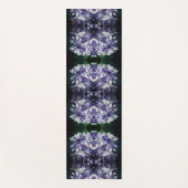 Blue Hydrangea Petals Nah Abstrakt Yogamatte (Vorderseite)