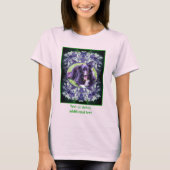 Blue Hydrangea Petals Rahmen erstellen Ihr eigenes T-Shirt (Vorderseite)