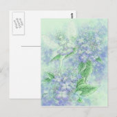 Blue Hydrangea Postcard Postkarte (Vorne/Hinten)