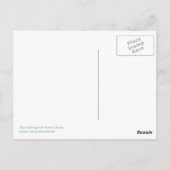 Blue Hydrangea Postcard Postkarte (Rückseite)