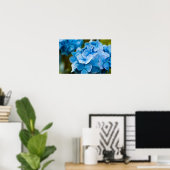 Blue Hydrangea Poster (Heimbüro)