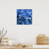 Blue Hydrangea Poster (Küche)