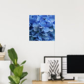 Blue Hydrangea Poster (Heimbüro)