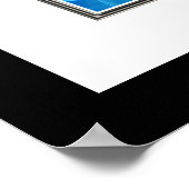 Blue Hydrangea Poster (Ecke)