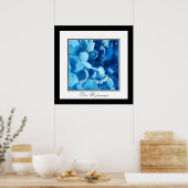 Blue Hydrangea Poster (Küche)