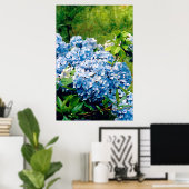 Blue Hydrangea Poster (Heimbüro)