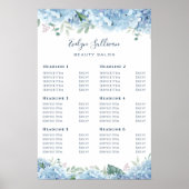 Blue Hydrangea Preisliste Poster (Vorne)