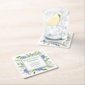 Blue Hydrangea Probe Dinner Rechteckiger Pappuntersetzer (Vor Ort)