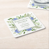 Blue Hydrangea Probe Dinner Rechteckiger Pappuntersetzer (angewinkelt)