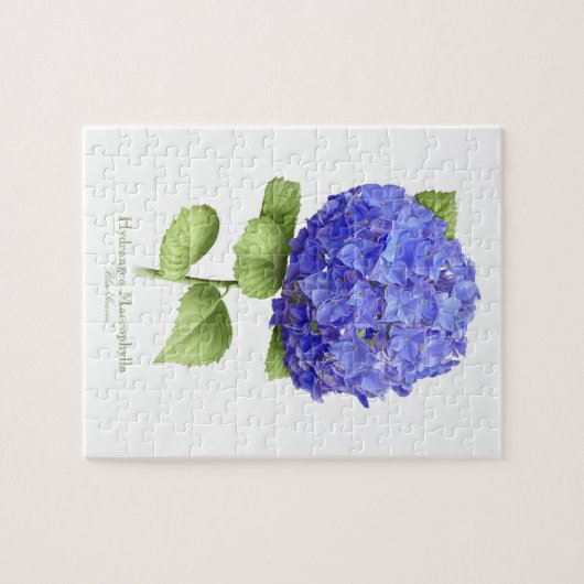 Blue Hydrangea Puzzle (Horizontal)