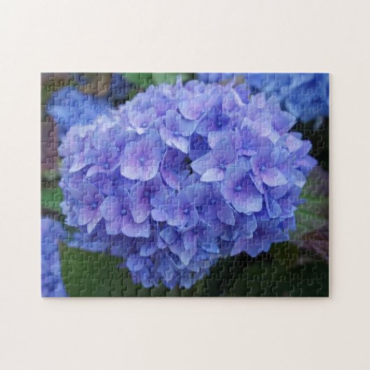 Blue Hydrangea Puzzle (Horizontal)