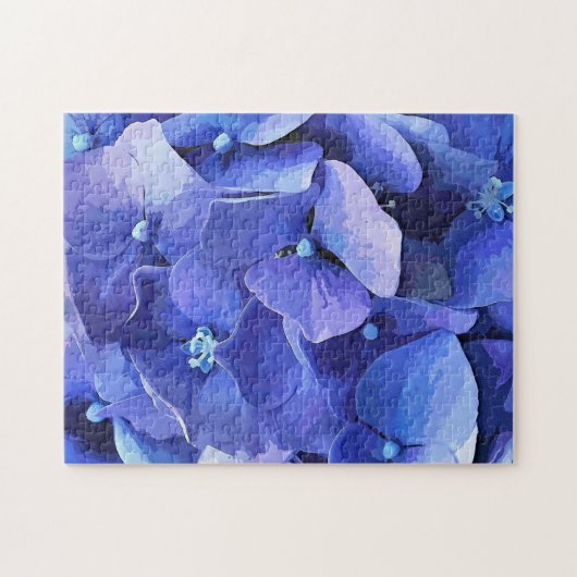BLUE HYDRANGEA PUZZLE (Horizontal)