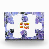Blue Hydrangea Puzzle Piece Cust. Fotoblock (Vorderseite)