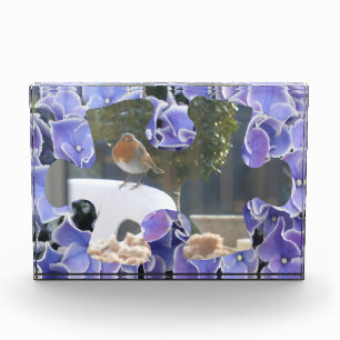 Blue Hydrangea Puzzle Piece Foto Block