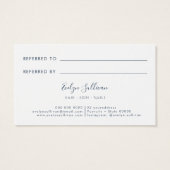 Blue-Hydrangea-Referenzkarte (Rückseite)