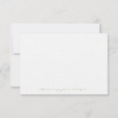 Blue Hydrangea Response Card RSVP Karte (Rückseite)