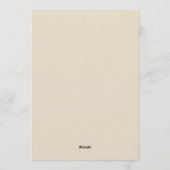 Blue Hydrangea Romantic Flourish Wedding Einladung (Rückseite)