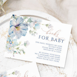 Blue Hydrangea & Rose Blume-Bestellkarte Begleitkarte