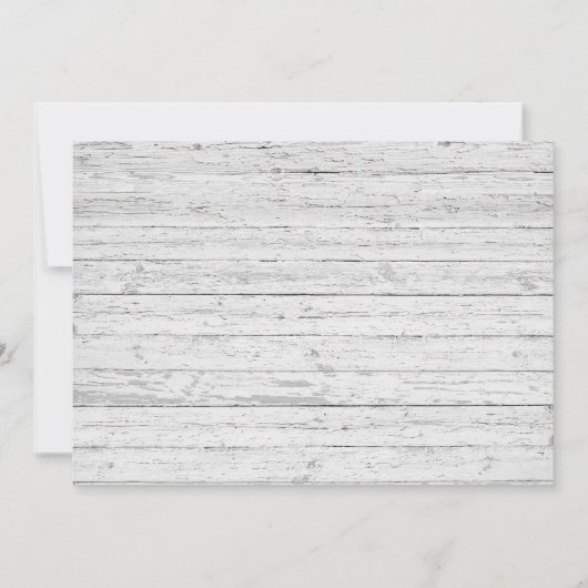 Blue Hydrangea Rustic Watercolor Brautparty Einladung (Rückseite)