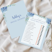 Blue Hydrangea sagte er sagte, sie sagte Brautpart