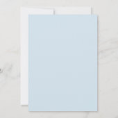 Blue Hydrangea Save the Date-Karte Date (Rückseite)