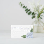 Blue Hydrangea schätzt die Anzahl der Duschspielka Begleitkarte (Stehend Vorderseite)