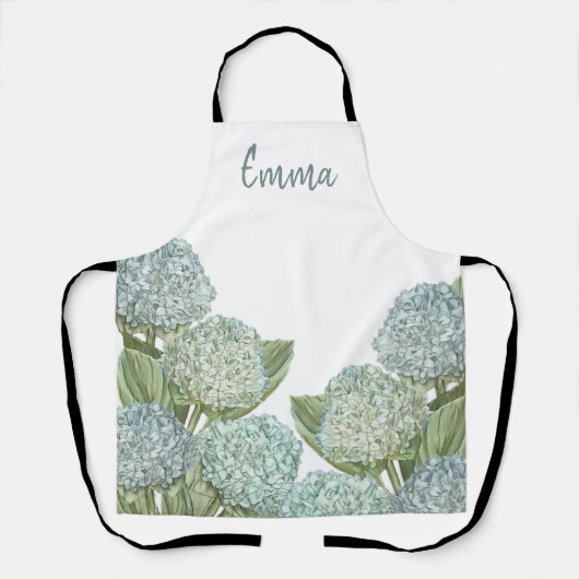 Blue Hydrangea Schürze (Vorderseite)