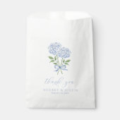 Blue Hydrangea Script Vielen Dank, dass Sie Ihre H Geschenktütchen (Vorderseite)