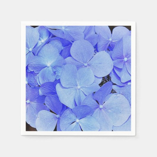 Blue Hydrangea Serviette (Vorderseite)
