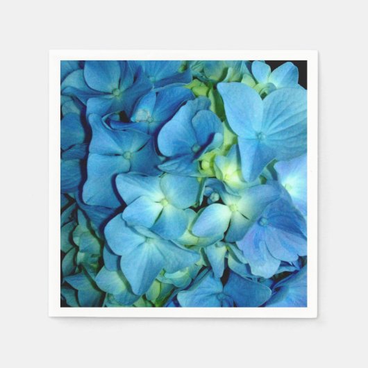 Blue Hydrangea Serviette (Vorderseite)