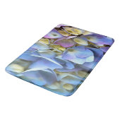 Blue Hydrangea Shrub Artistic Bossom Badematte (Schrägansicht)