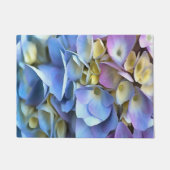 Blue Hydrangea Shrub Artistic Bossom Fußmatte (Vorderseite)