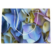 Blue Hydrangea Shrub Artistic Bossom Große Geschenktüte (Vorderseite)