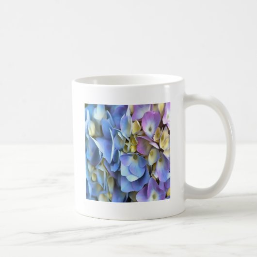 Blue Hydrangea Shrub Artistic Bossom Kaffeetasse (Rechts)