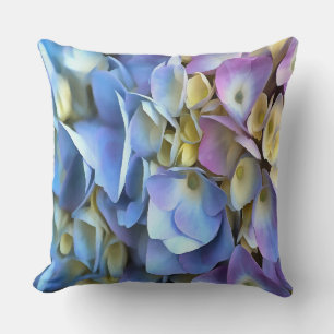 Blue Hydrangea Shrub Artistic Bossom Kissen