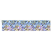 Blue Hydrangea Shrub Artistic Bossom Kurzer Tischläufer (Horizontal)