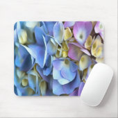 Blue Hydrangea Shrub Artistic Bossom Mousepad (Mit Mouse)