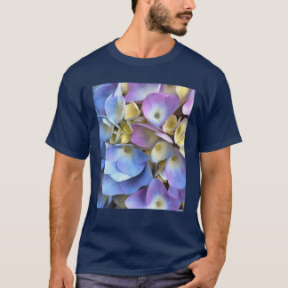 Blue Hydrangea Shrub Artistic Bossom T-Shirt